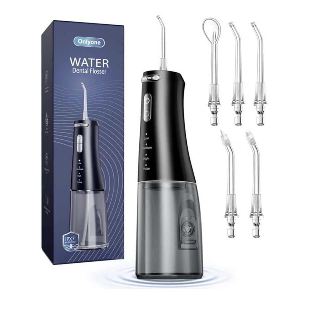 Onlyone Water Dental Flosser Cordless Portable Rechargeable IPX7 Waterproof‎